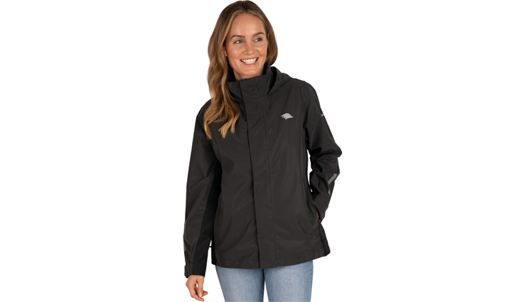 Valkental Rain Jacket reflektierend schwarz L Damen